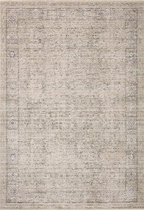 Loloi Amber Lewis Alie Collection ALE-03 Taupe/Dove 5'-3'' x 7'-9'', 0.13'' Thick Area Rug